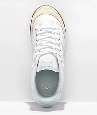 New Balance Numeric 212 White, Baby Blue & Gum Skate Shoes