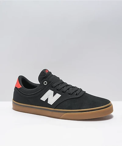 New Balance Numeric 255 Black & Gum Skate Shoes