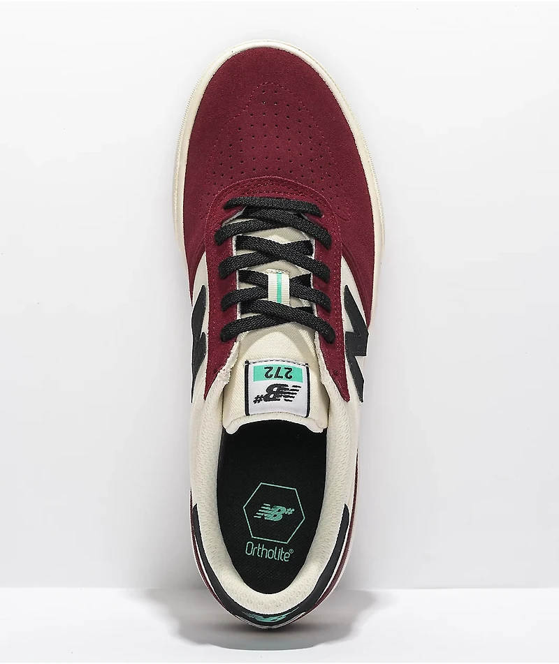New Balance Numeric 272 Burgundy & White Skate shoes
