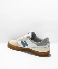 New Balance Numeric 272 White, Blue & Gum Skate Shoes