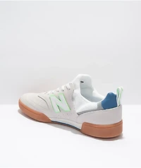 New Balance Numeric 288 Sport White & Teal Skate Shoes