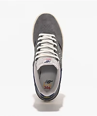 New Balance Numeric 306 Cup Jamie Foy Grey & Navy Skate Shoes