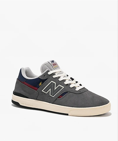 New Balance Numeric 306 Cup Jamie Foy Grey & Navy Skate Shoes