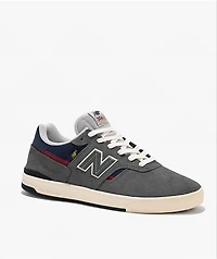 New Balance Numeric 306 Cup Jamie Foy Grey & Navy Skate Shoes