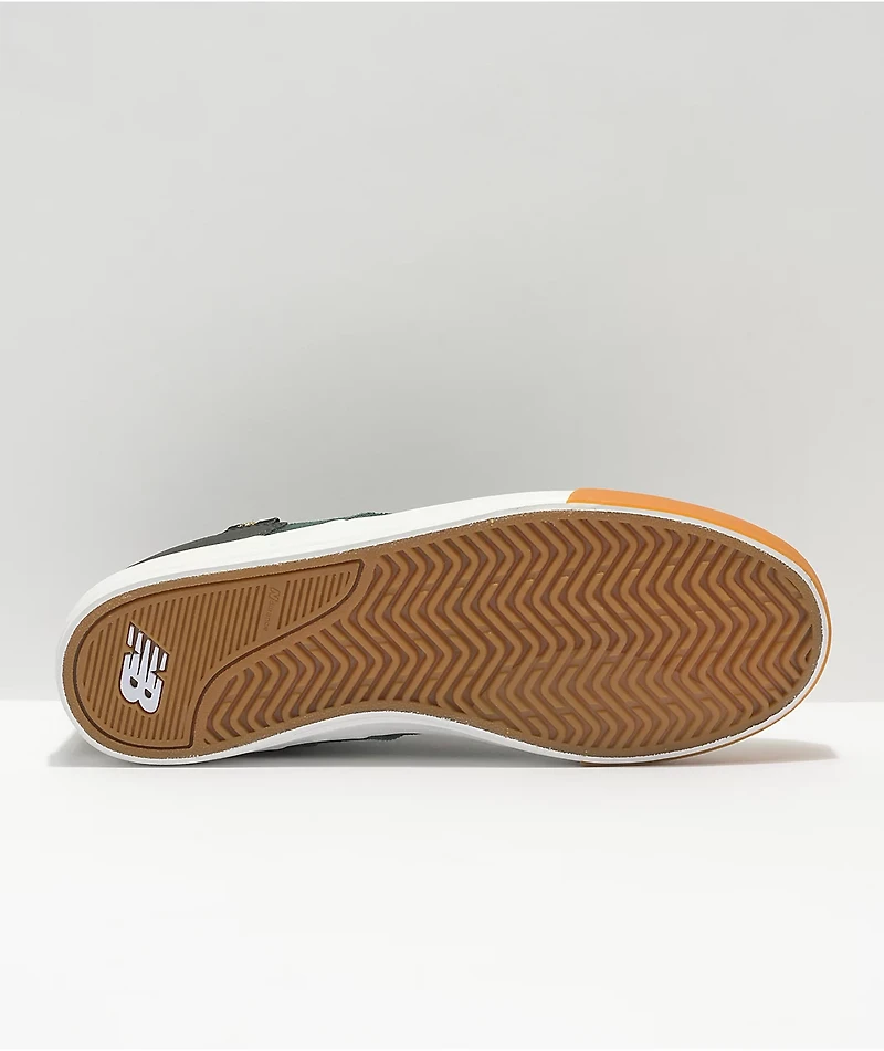 New Balance Numeric 306 Foy Green, Red & Gum Slip-On Skate Shoes