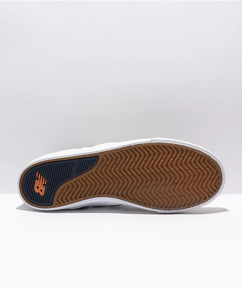 New Balance Numeric 306 Foy Grey, Orange, & Blue Skate Shoes