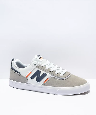 New Balance Numeric 306 Foy Grey, Orange, & Blue Skate Shoes