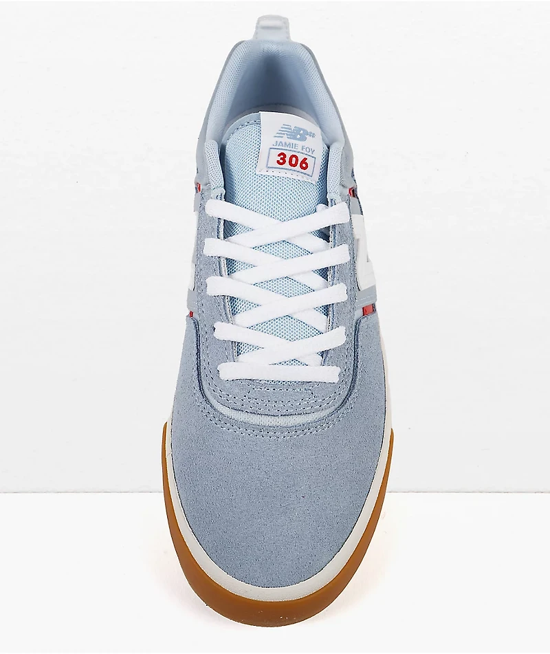 New Balance Numeric 306 Jamie Foy Arctic & Red Skate Shoes