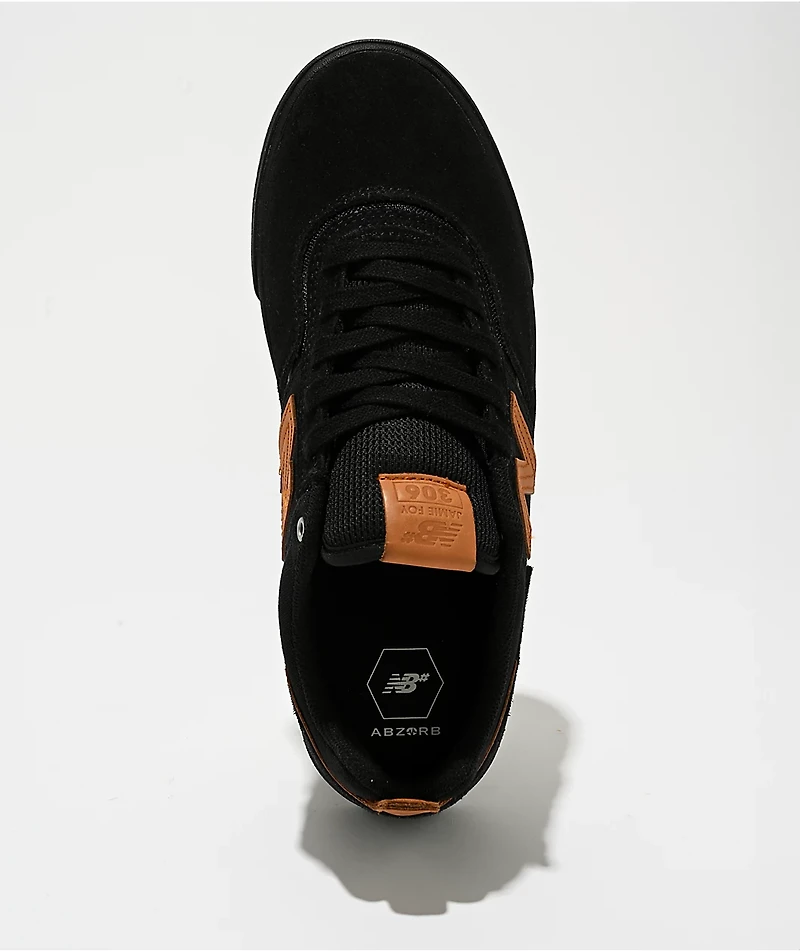 New Balance Numeric 306 Jamie Foy Black & Tan Skate Shoes