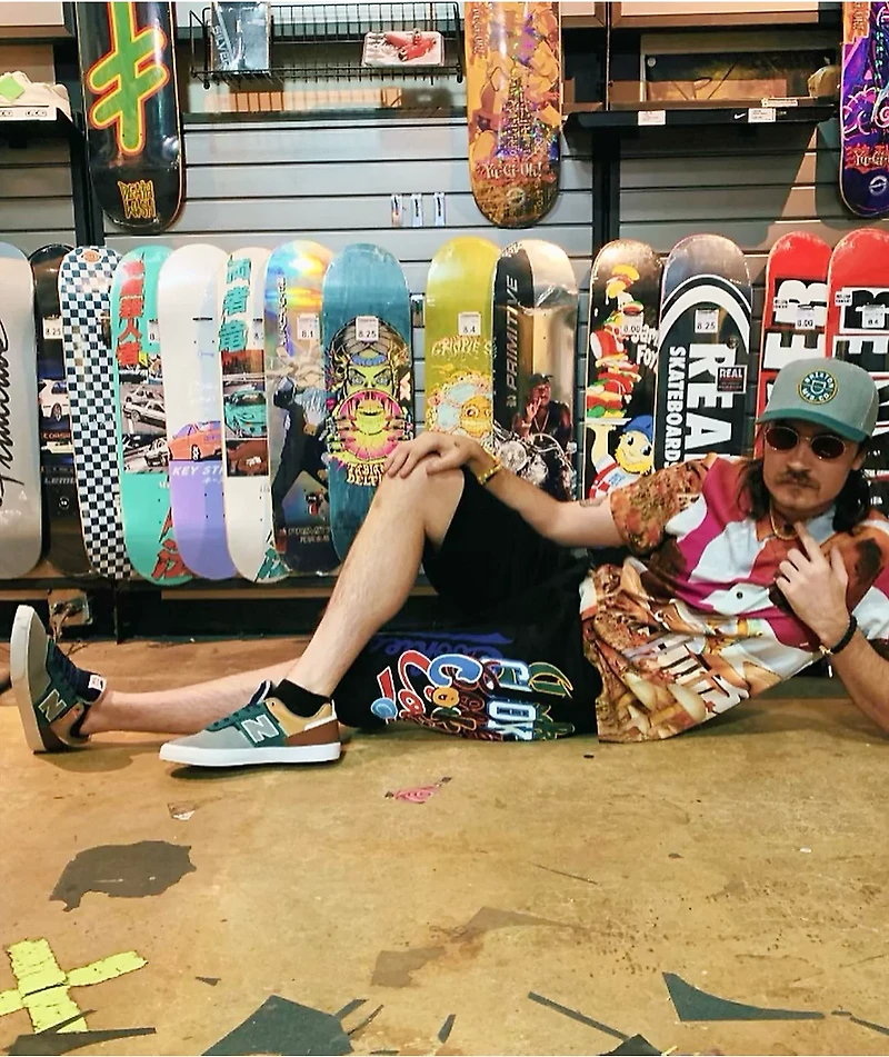 New Balance Numeric 306 Jamie Foy Grey & Vintage Teal Skate Shoes