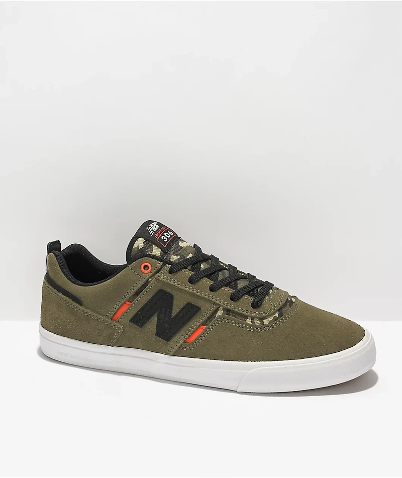 New Balance Numeric 306 Jamie Foy Olive & Orange Skate Shoes