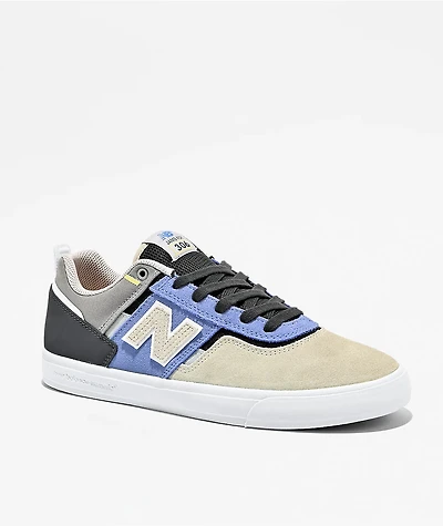 New Balance Numeric 306 Jamie Foy Sea Salt & Light Blue Skate Shoes