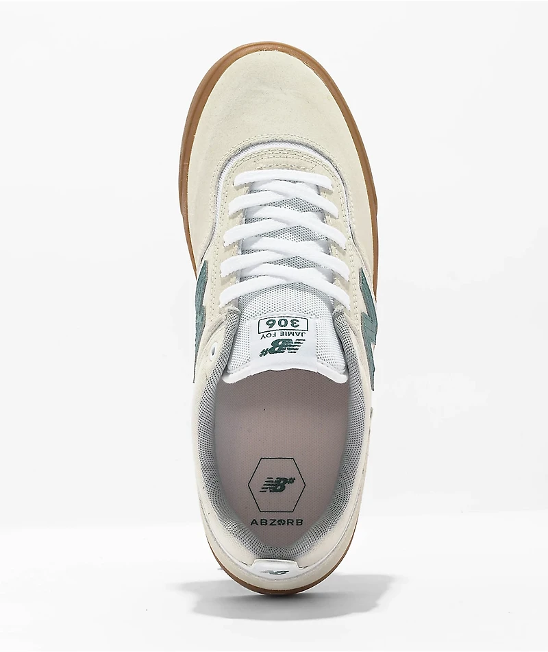 New Balance Numeric 306 Jamie Foy Sea Salt & Teal Skate Shoes