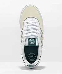 New Balance Numeric 306 Jamie Foy White, Cream, & Teal Skate Shoes