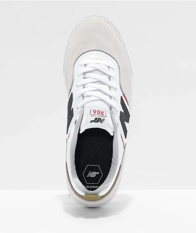 New Balance Numeric 306 Jamie Foy White, Red & Blue Skate Shoes