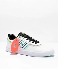 New Balance Numeric 306 Jamie Foy White & Baby Blue Skate Shoes