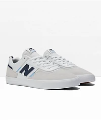 New Balance Numeric 306 Jamie Foy White & Navy Skate Shoes
