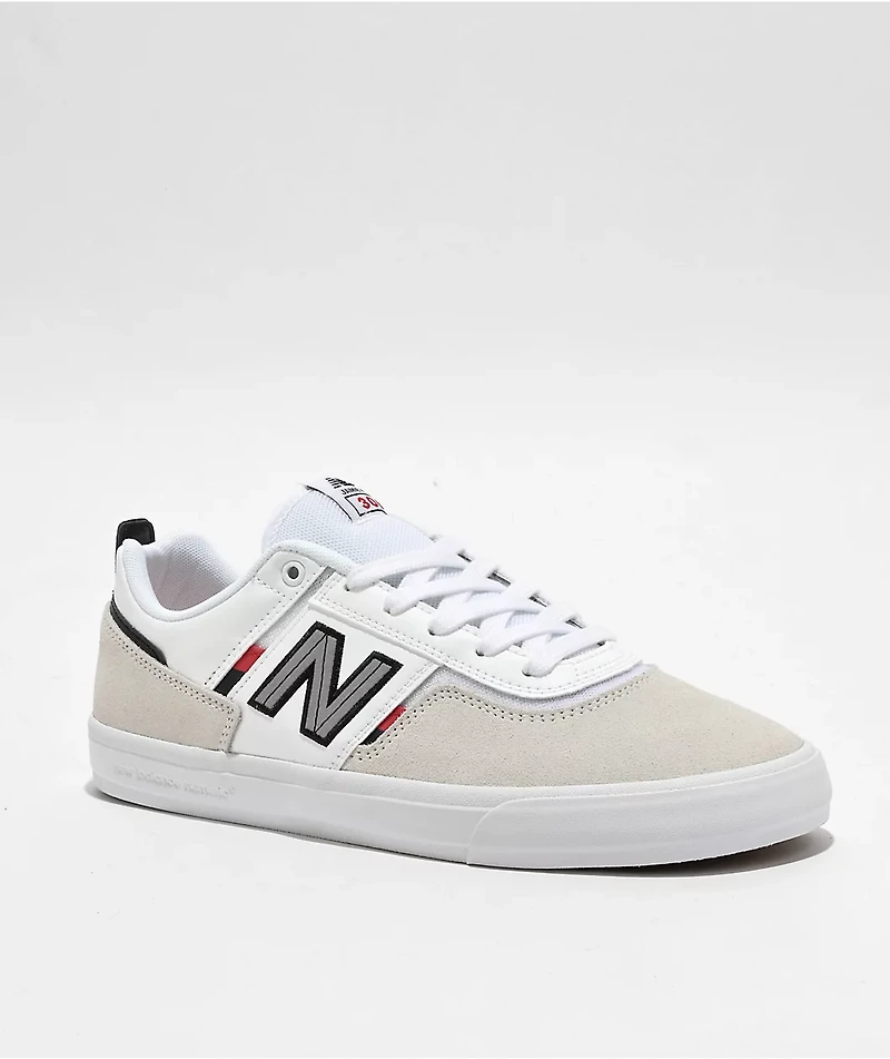 New Balance Numeric 306 Jamie Foy White & Red Skate Shoes