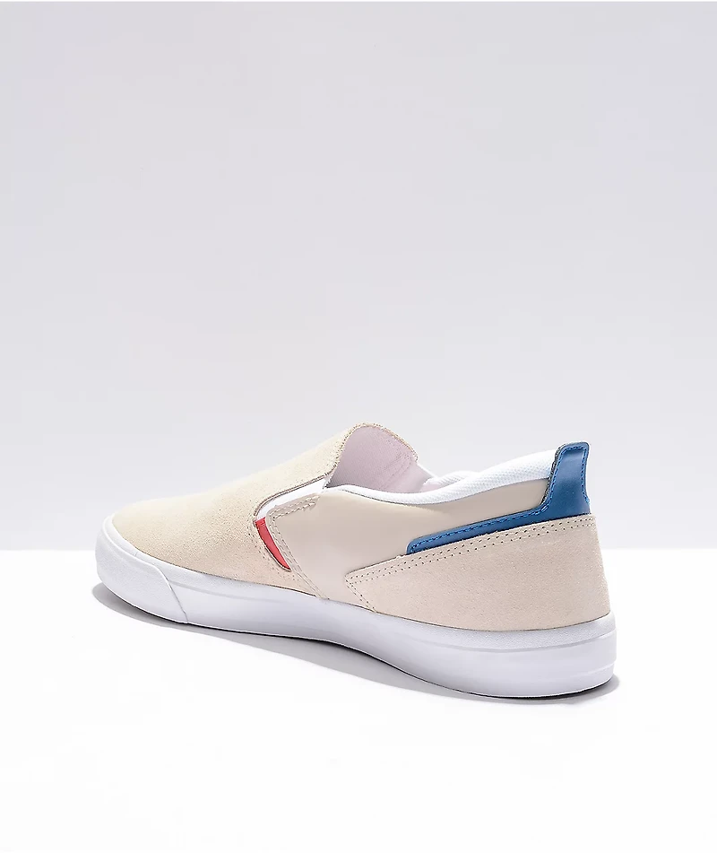 New Balance Numeric 306 Jamie Foy White Slip-On Skate Shoes