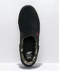 New Balance Numeric 306L Foy Black, Orange, & Camo Slip-On Skate Shoes