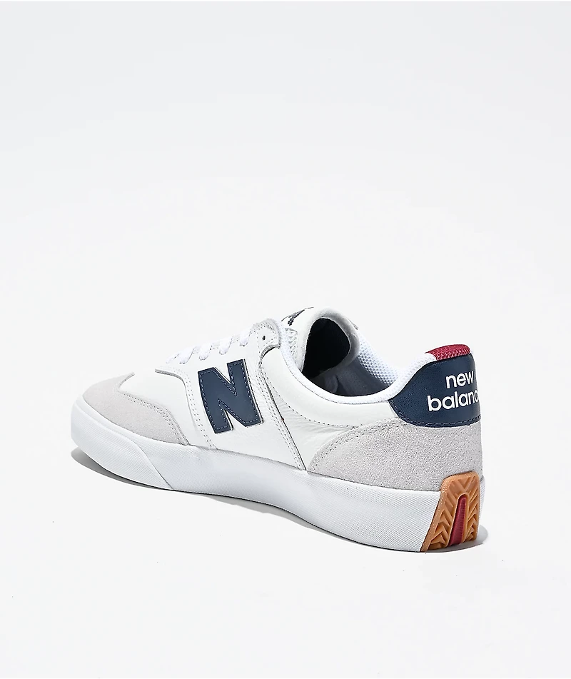 New Balance Numeric 340 White & Navy Skate Shoes