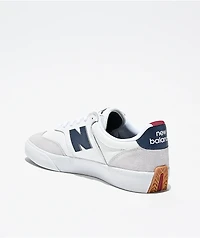 New Balance Numeric 340 White & Navy Skate Shoes