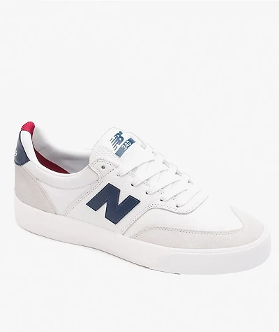 New Balance Numeric 340 White & Navy Skate Shoes