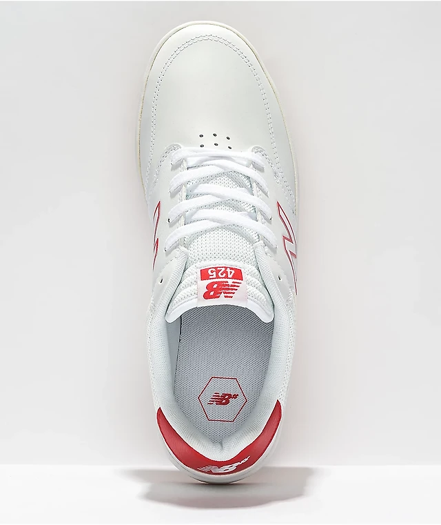 New Balance All Coasts 425 Low Skate Shoes White Gray Red Sneakers Men\'s 10.5 D New Balance 425 Numeric Skateboarding Shoes Men main image 4