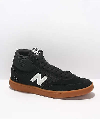 New Balance Numeric 440 Black & Gum High Top Skate Shoes