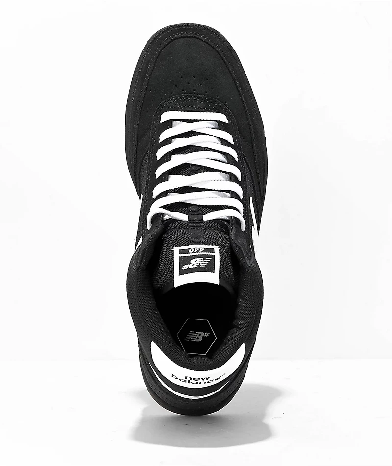 New Balance Numeric 440 Black & White High Top Skate Shoes