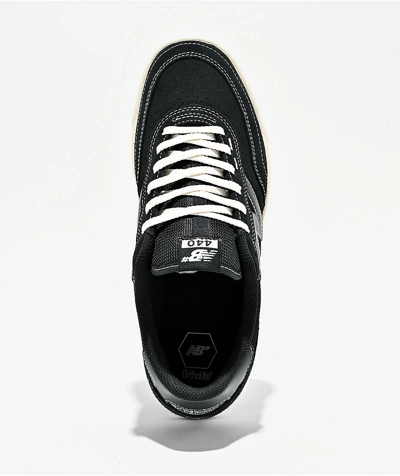 New Balance Numeric 440 V2 Black & Sea Salt Skate Shoes
