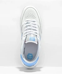 New Balance Numeric 440 White & Baby Blue Skate Shoes