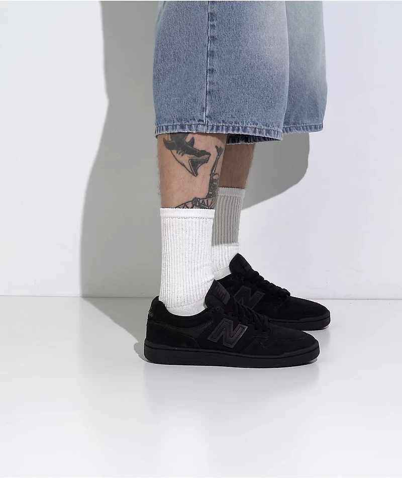 New Balance Numeric 480 All Black Skate Shoes