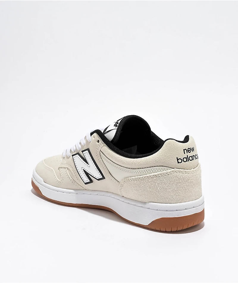 New Balance Numeric 480 Cream & White Skate Shoes