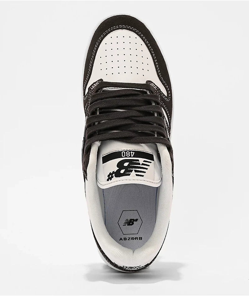 New Balance Numeric 480 Dark Grey & White Skate Shoes