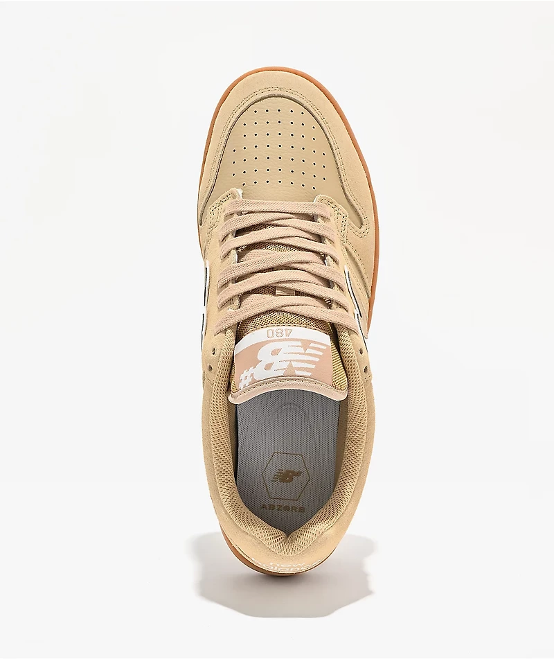 New Balance Numeric 480 Incense Brown & White Skate Shoes