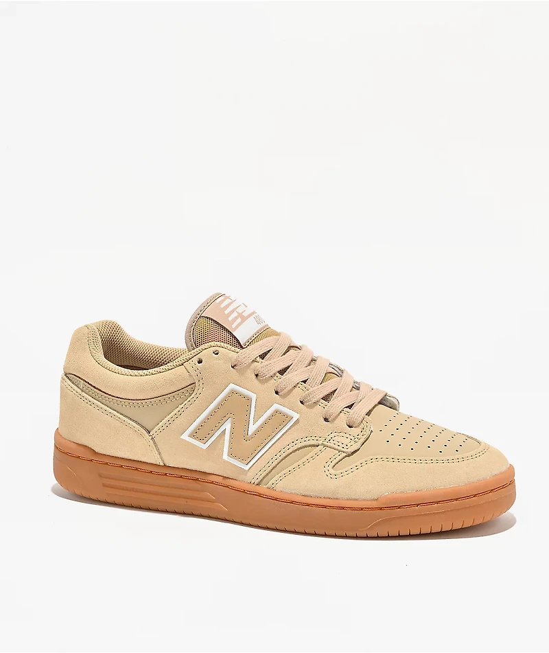 New Balance Numeric 480 Incense Brown & White Skate Shoes