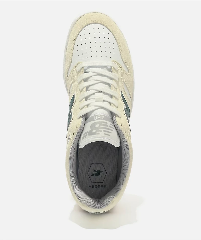 New Balance Numeric 480 Sea Salt & Vintage Teal Skate Shoes