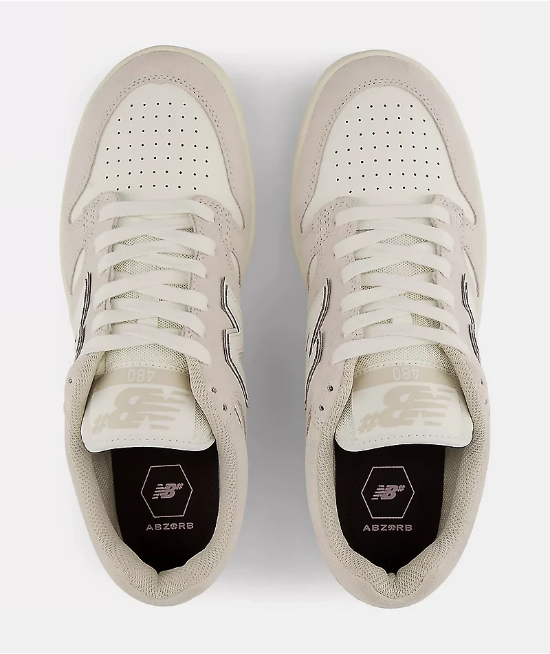 New Balance Numeric 480 Vanilla Off-White  Skate Shoes