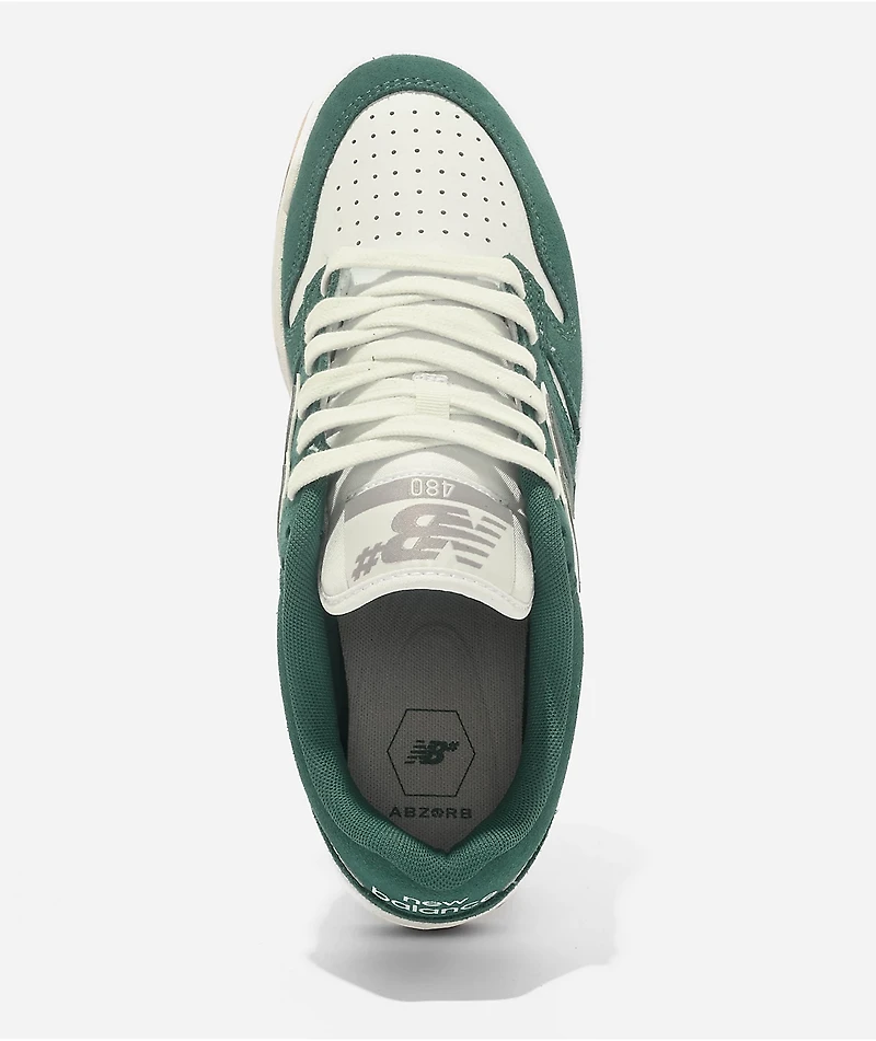 New Balance Numeric 480 Vintage Teal & White Skate Shoes
