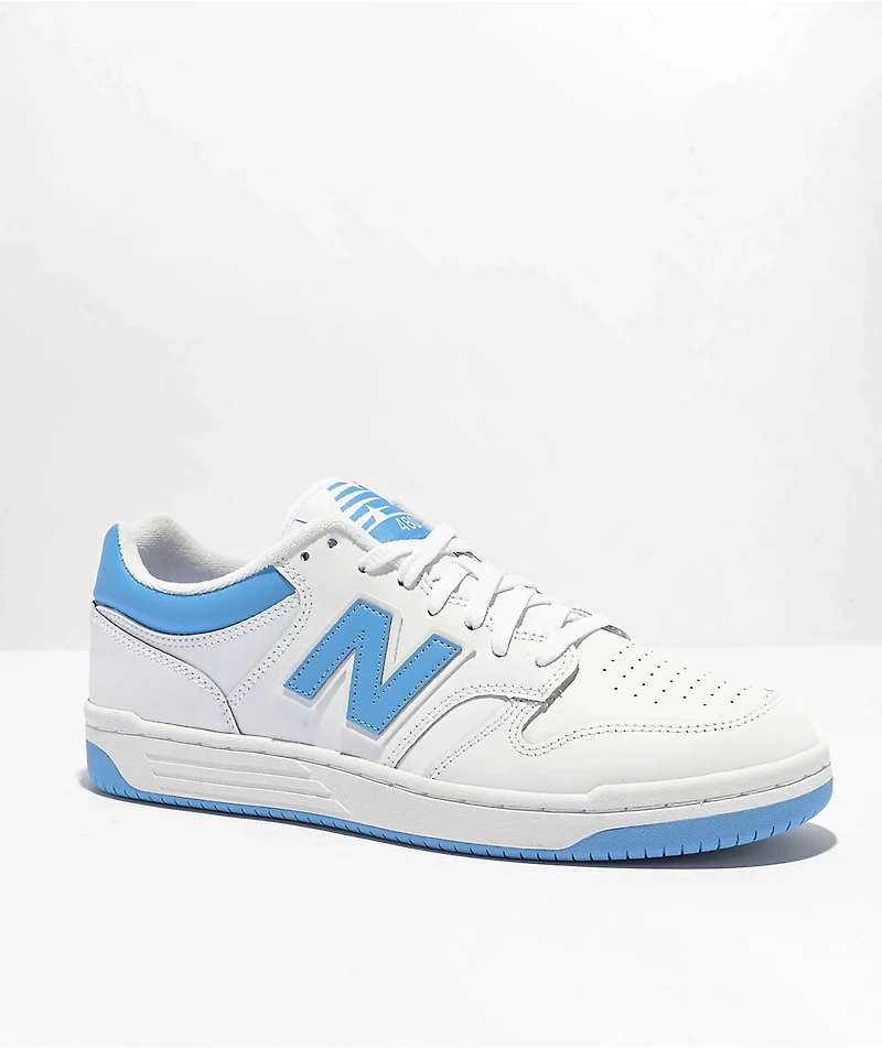 New Balance Numeric 480 White & Blue Skate Shoes