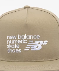 New Balance Numeric 5 Panel A Frame Tan Snapback Hat