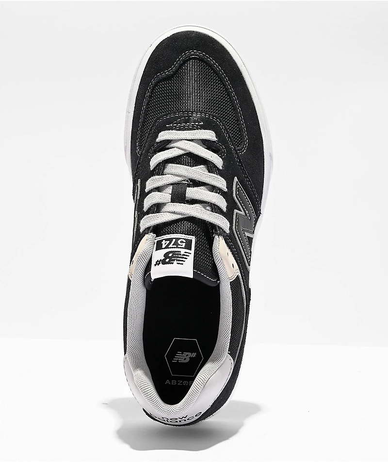 New Balance Numeric 574 Black & Grey Shoes