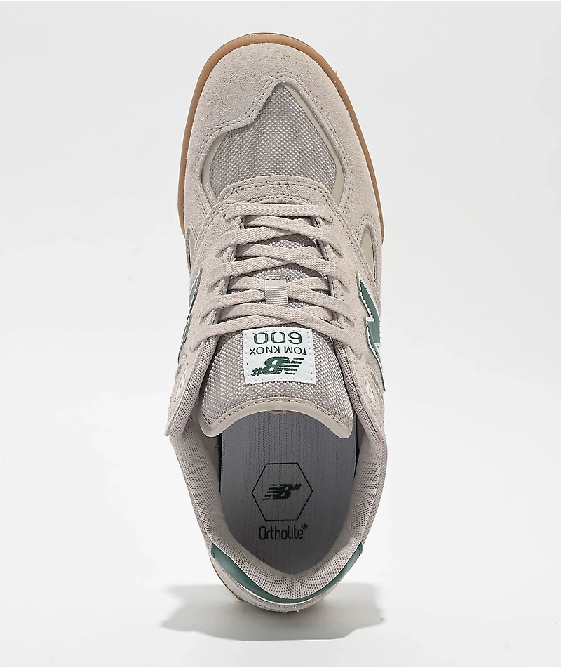 New Balance Numeric 600 Beige & Gum Skate Shoes