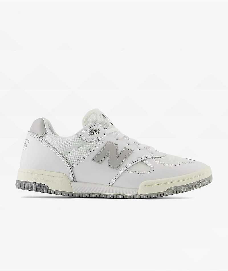 New Balance Numeric 600 White & Rain Cloud Skate Shoes