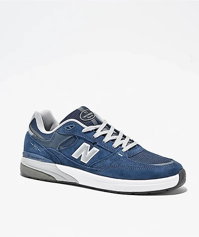 New Balance Numeric 933 Navy & White Skate Shoes