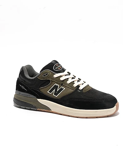 New Balance Numeric 933 Reynolds Black & Olive Skate Shoes