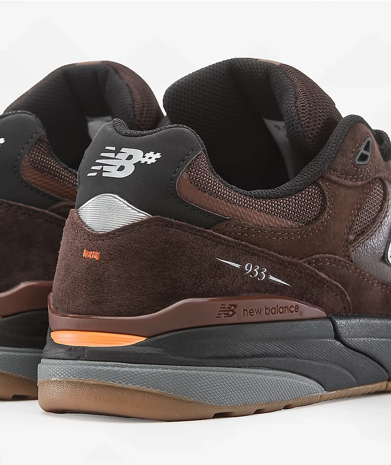 New Balance Numeric 933 Reynolds Brown & Black Skate Shoes