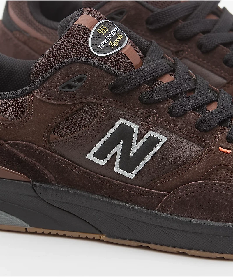 New Balance Numeric 933 Reynolds Brown & Black Skate Shoes