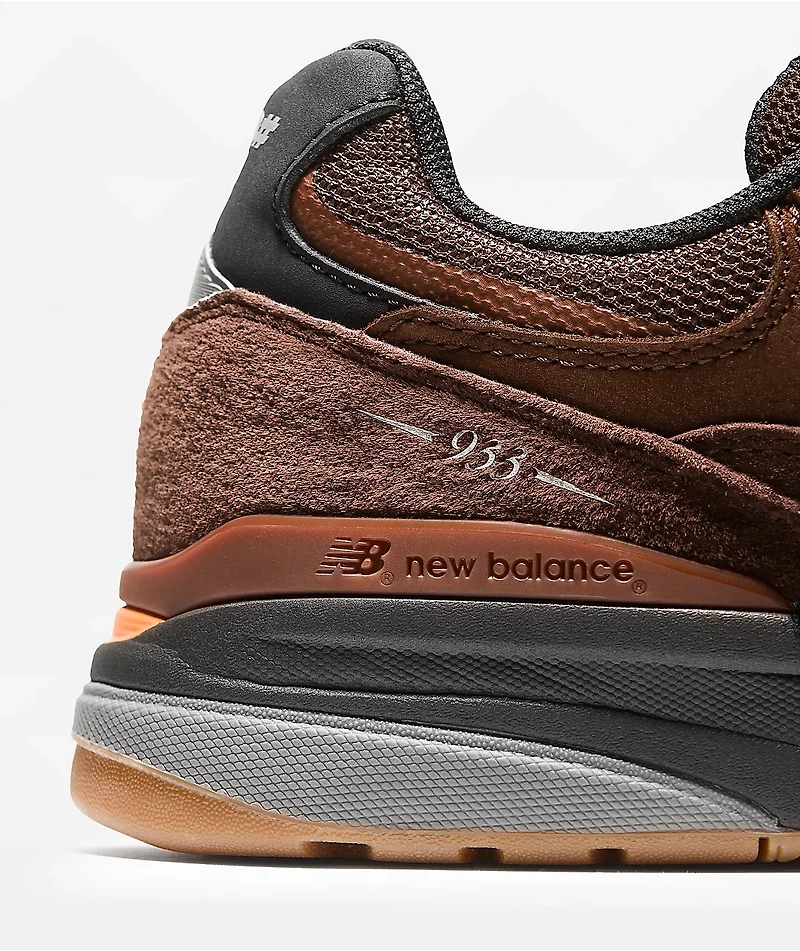 New Balance Numeric 933 Reynolds Brown & Black Skate Shoes